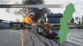 Lagerbrand med keminsats