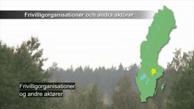 Frivilligorganisationer og andre aktører.