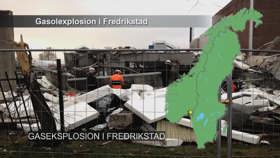 Gaseksplosion i Fredrikstad.