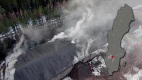 Brand på deponeringsplads, Hova.