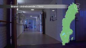 Brand i plejehjem i Tibro.
