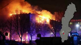 Ovanligt snabbt brandförlopp Skövde