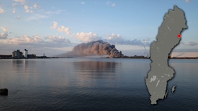 Kraftig brann på smelteverket Rönnskär