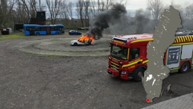Brandfilt på bilbränder
