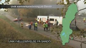 Unik fællesøvelse på Sandö.