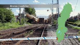 Brosammenstyrtning i Ludvika.