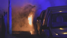 Fires in plug-in electric vehicles 