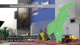 Resource-intensive fire in Bodø, Norway