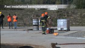 Fast installation bensinbrand i realtid