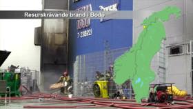 Resurskrävande brand i Bodø, Norge
