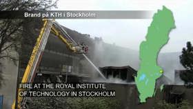 Fire at the Royal institute of technology in Stockholm