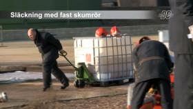Släckning med fast skumrör