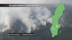 Skovbranden i Västmanland.