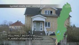 Vellykket indsats med flammehæmmende granat.