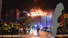 Severe attic fire, Malmö