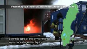 Scientific tests of the environmental impact of extinguisher liquids