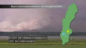 Stort informasjonsbehov ved skogbrannen