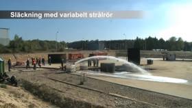 Släckning med variabelt strålrör