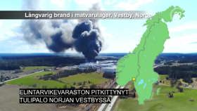 Elintarvikevaraston pitkittynyt tulipalo, Norjan