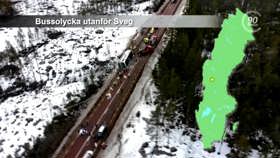 Bus accident outside of Sveg