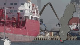 Scrap metal fire on ship