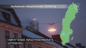 Omfattende røgdykkerindsats, Göteborg.
