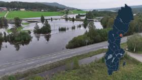 Severe flooding, Västernorrland