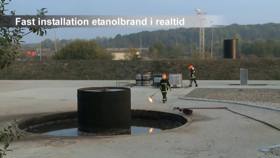Fast installation etanolbrand i realtid