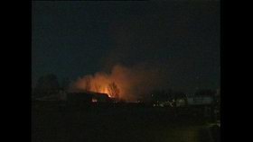 Brand i returpapperslager i Karlstad