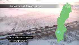 Harmonikasammenstød på Tranarpsbroen.