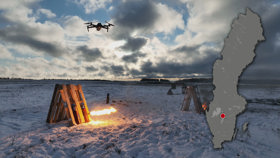 Droner ved gasflaskebeskydning, Skövde