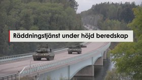 Redningstjenesten under højt beredskab.
