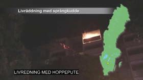 Livredning med hoppepute