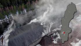 Fire at waste storage site, Hova